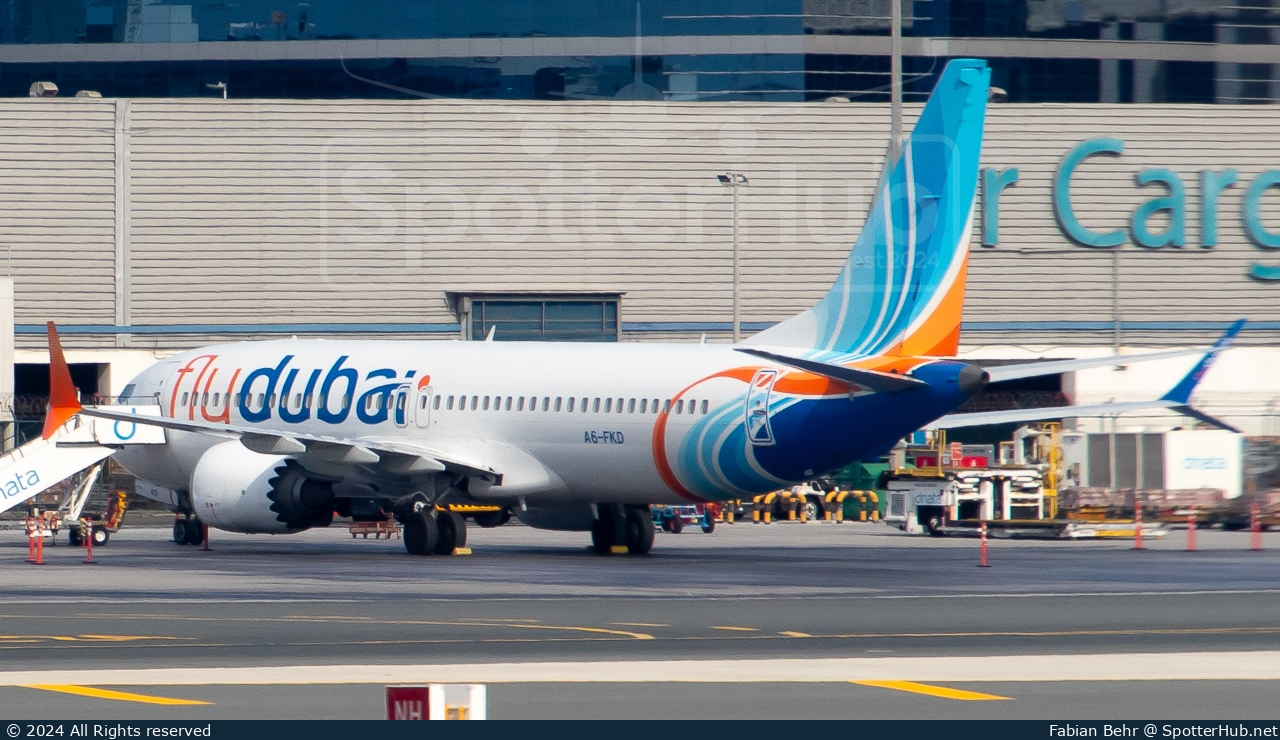 Photo of A6-FKD - Boeing 737 MAX 8 operated by flydubai