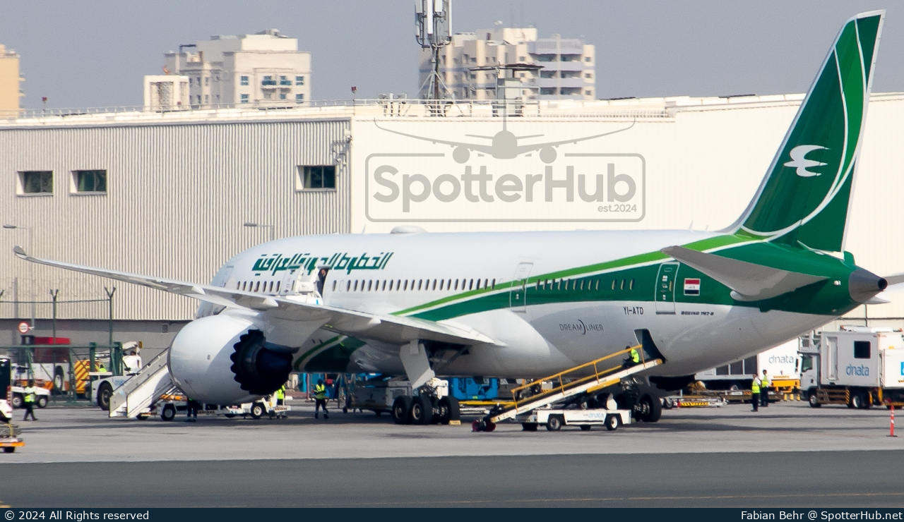 Photo of YI-ATD - Boeing 787-8 Dreamliner operated by Iraqi Airways