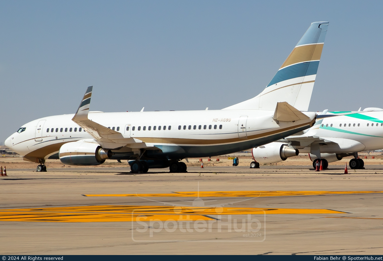 Photo of HZ-AG99 - Boeing 737-7AW(BBJ) operated by Aviation Horizons