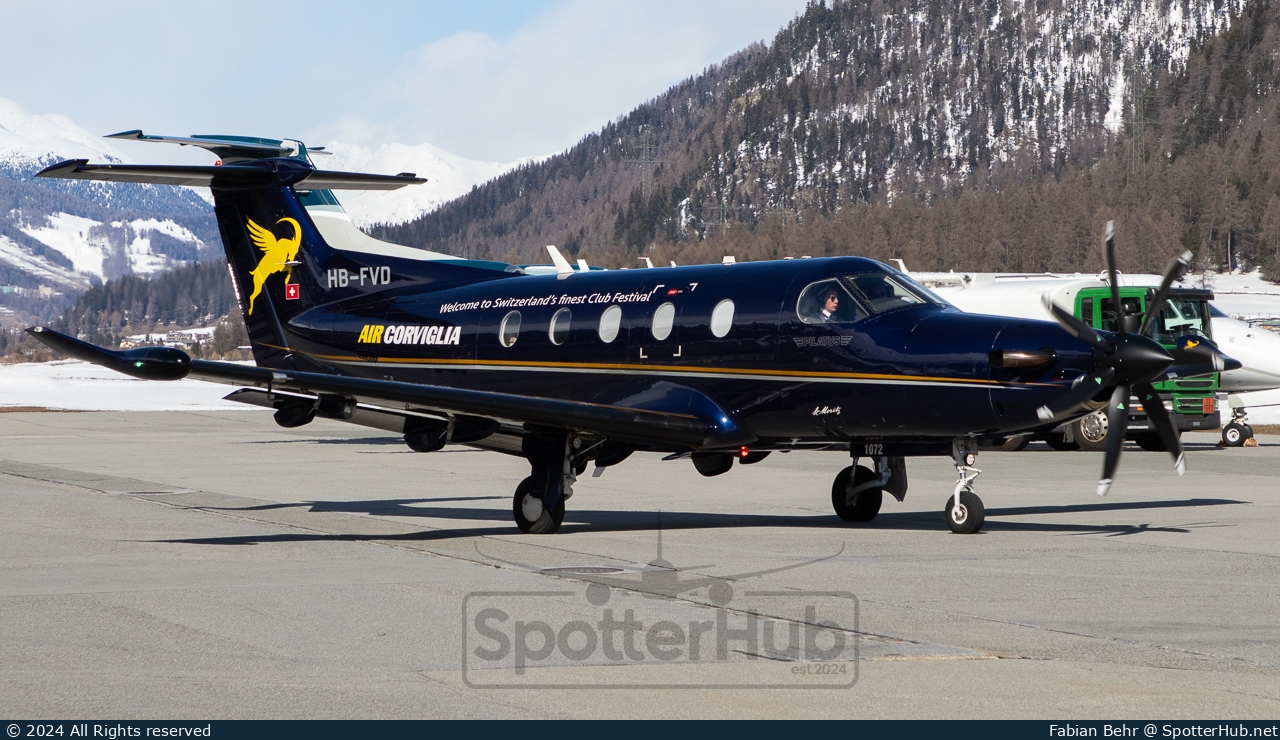 Photo of HB-FVD - Pilatus PC-12 NG operated by Air Corviglia