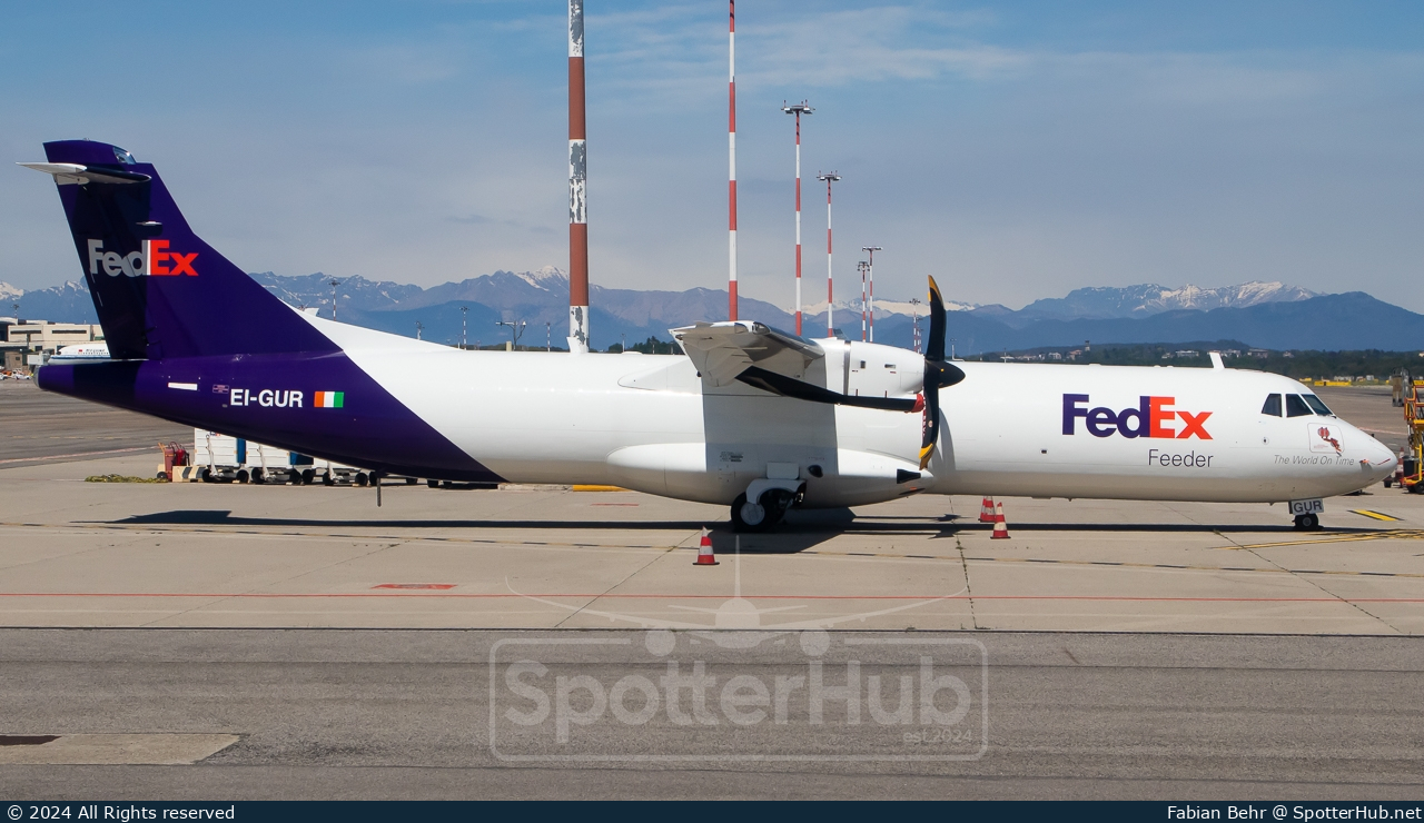 Photo of EI-GUR - ATR 72-600(F) operated by FedEx Feeder (opb ASL Airlines Ireland)