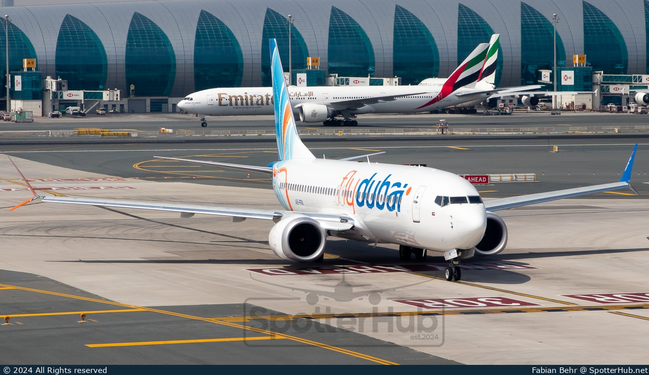 Photo of A6-FPA - Boeing 737 MAX 8 operated by flydubai