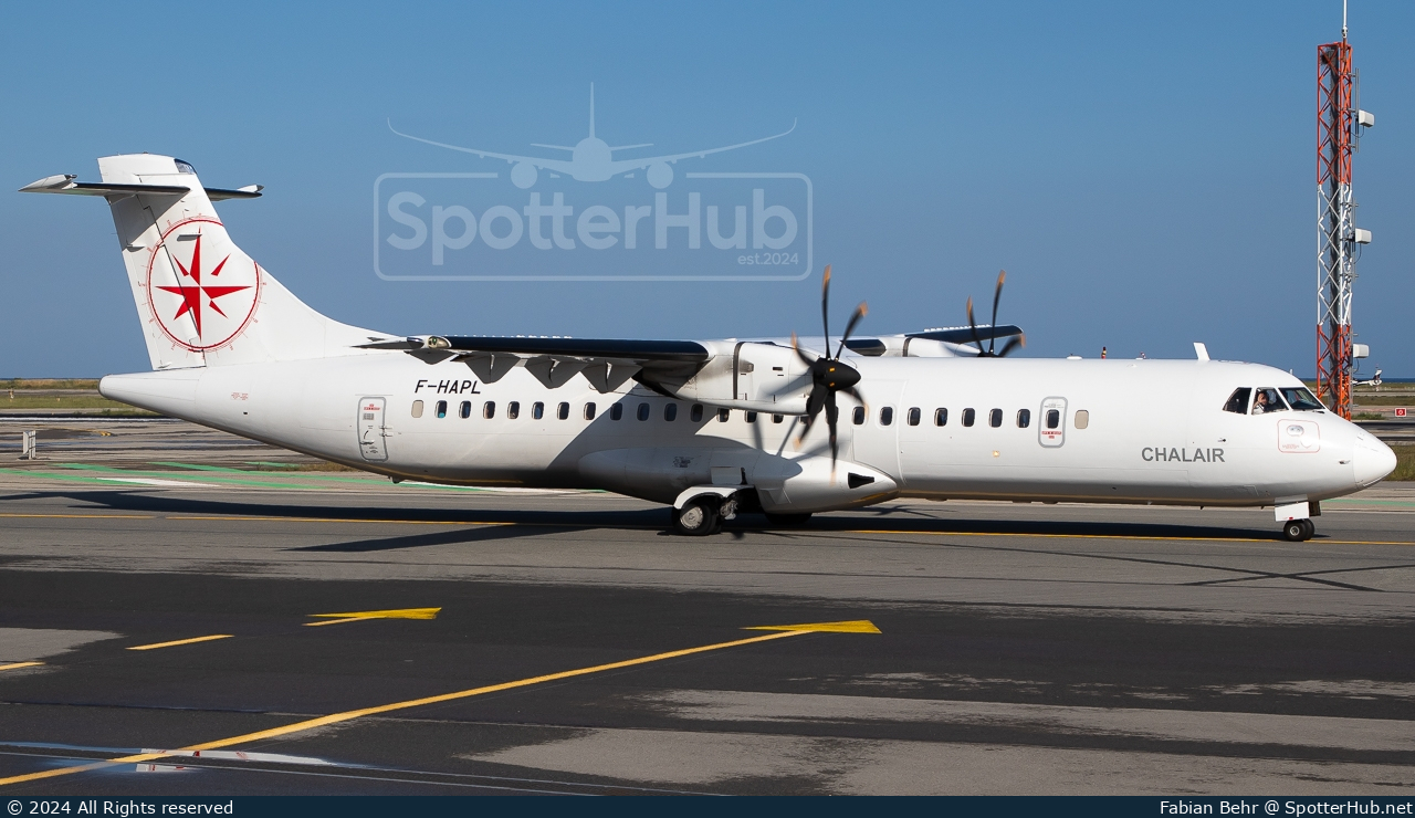 Photo of F-HAPL - ATR 72-500 operated by Chalair Aviation