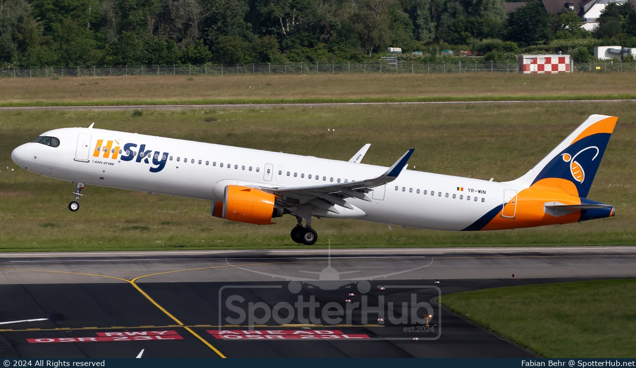 Photo of YR-WIN - Airbus A321-271NX operated by HiSky Europe