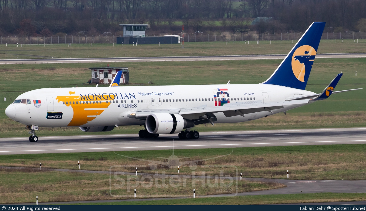 Photo of JU-1021 - Boeing 767-34G(ER) operated by MIAT Mongolian Airlines