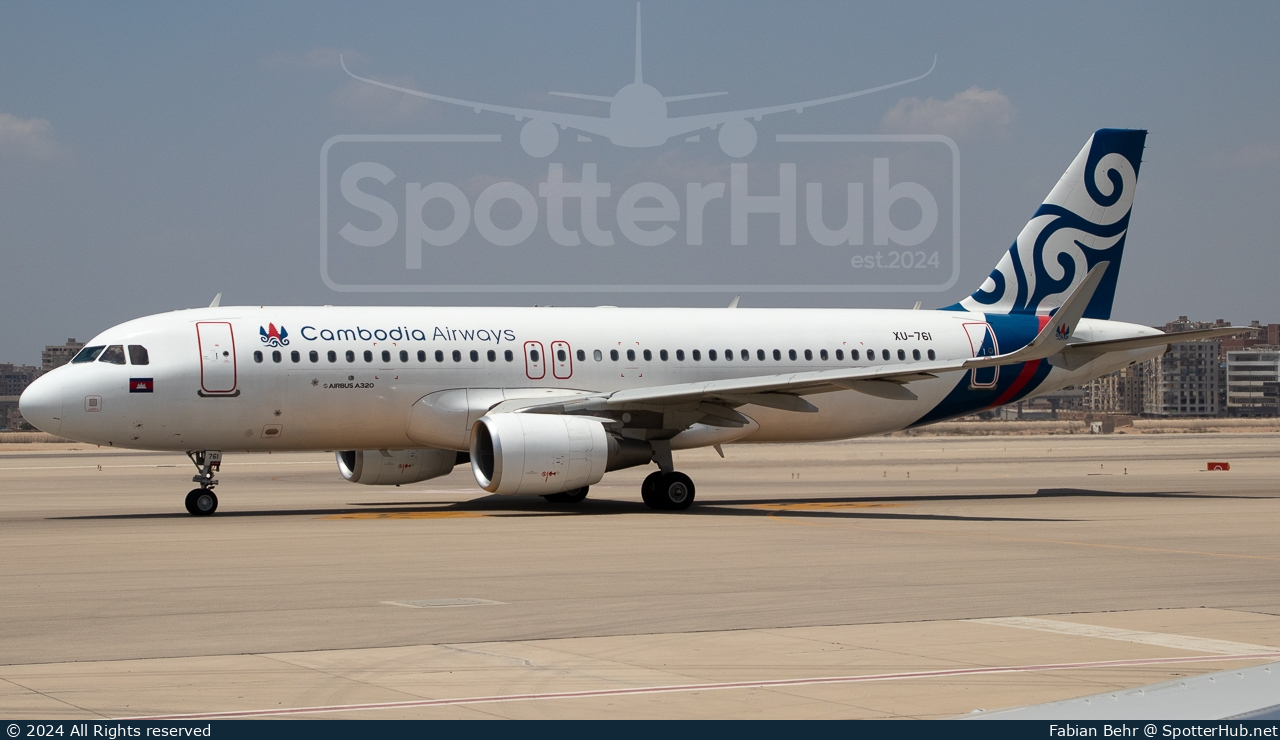 Photo of XU-761 - Airbus A320-214 operated by Cambodia Airways