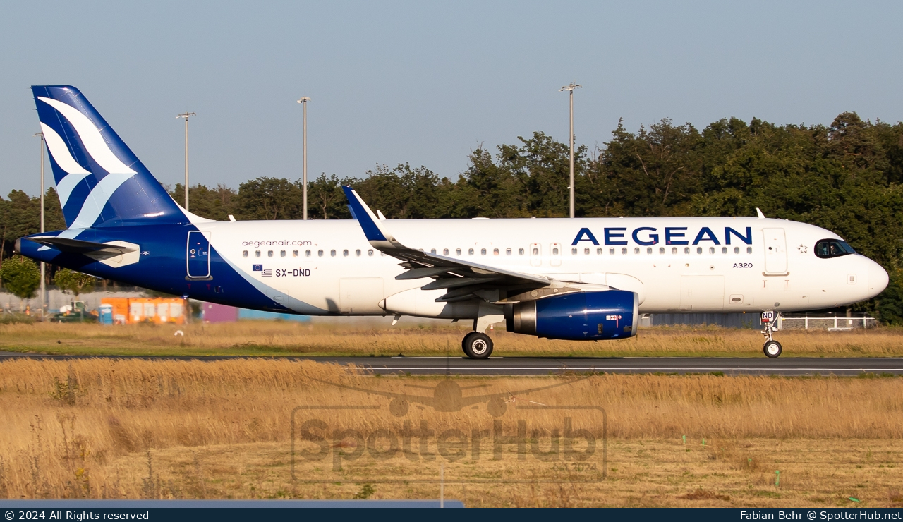 Photo of SX-DND - Airbus A320-232 operated by Aegean Airlines