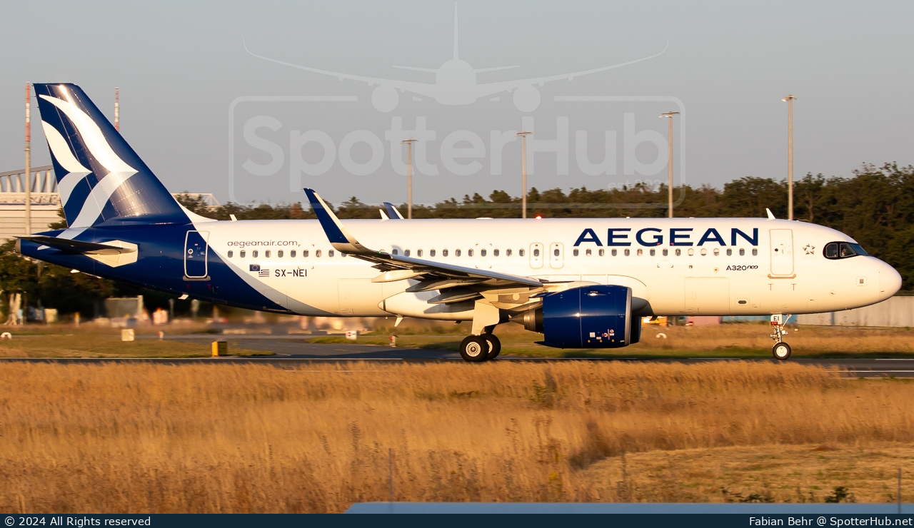 Photo of SX-NEI - Airbus A320-271N operated by Aegean Airlines
