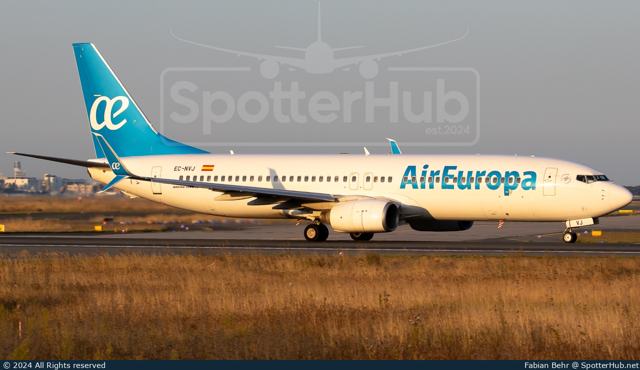 Photo of EC-NVJ - Boeing 737-8K5 operated by Air Europa