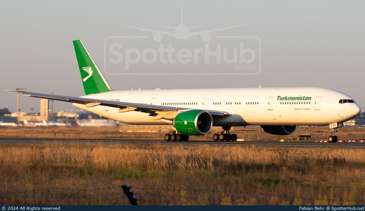 Photo of EZ-A782 - Boeing 777-367(ER) operated by Turkmenistan Airlines
