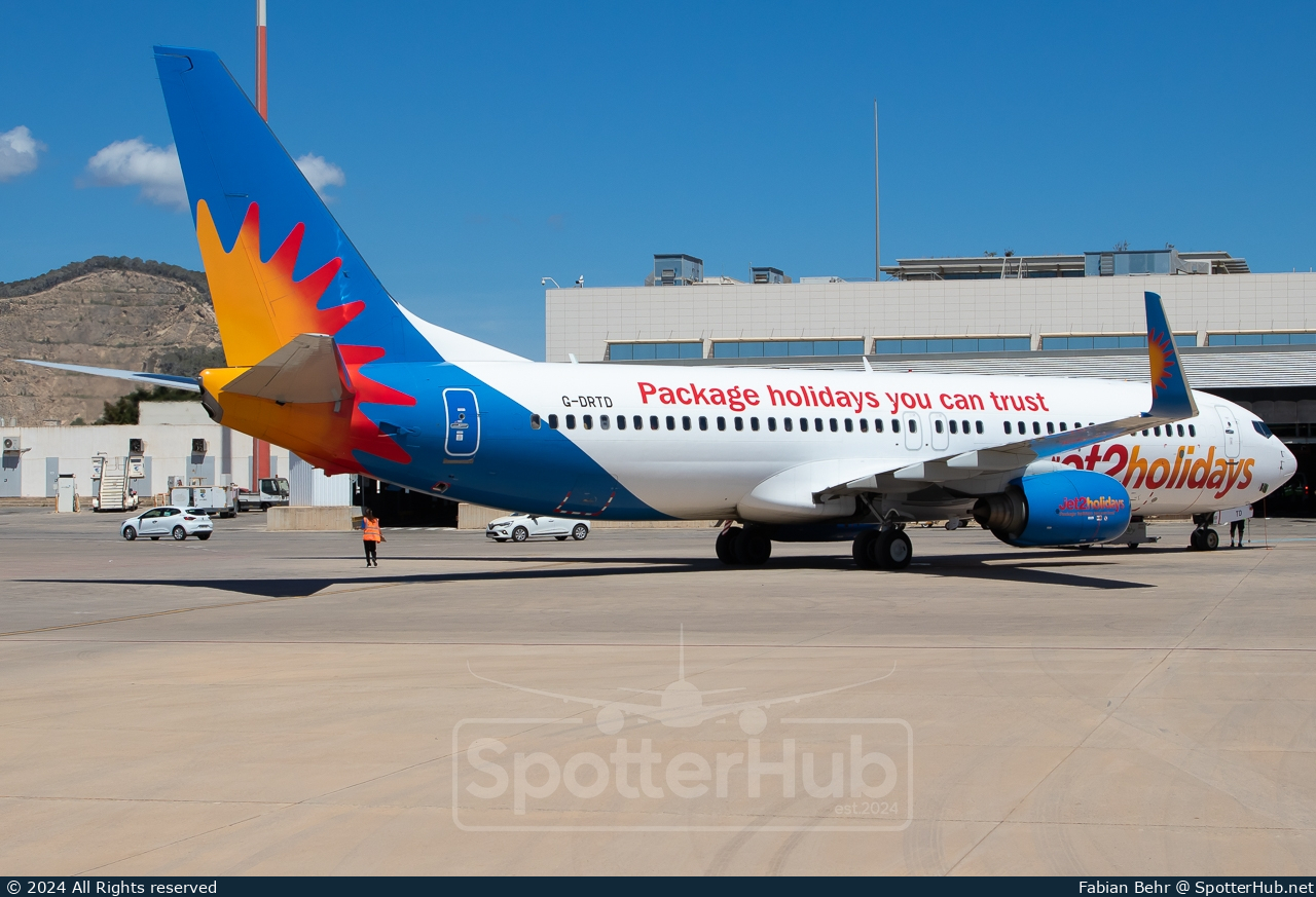 Photo of G-DRTD - Boeing 737-808 operated by Jet2