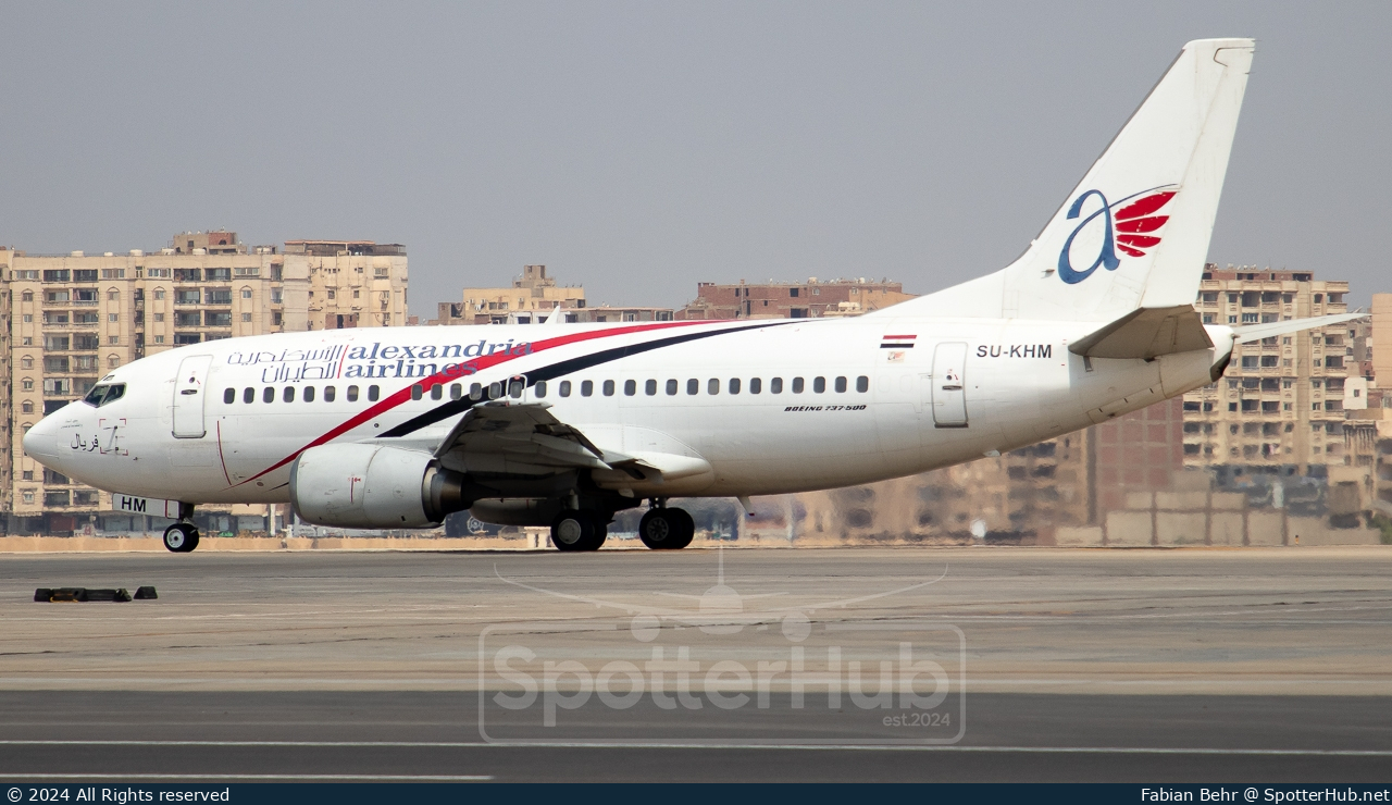 Photo of SU-KHM - Boeing 737-5C9 operated by Alexandria Airlines