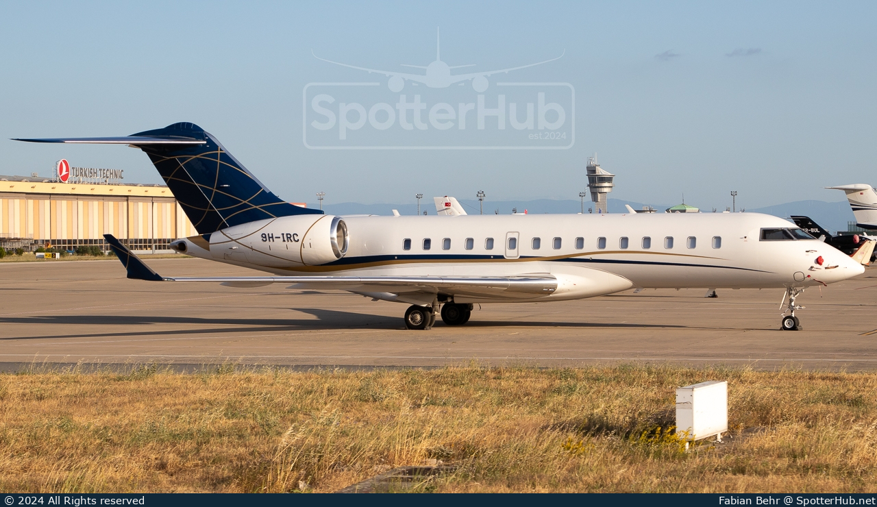 Photo of 9H-IRC - Bombardier Global 6000 operated by DC Aviation Malta
