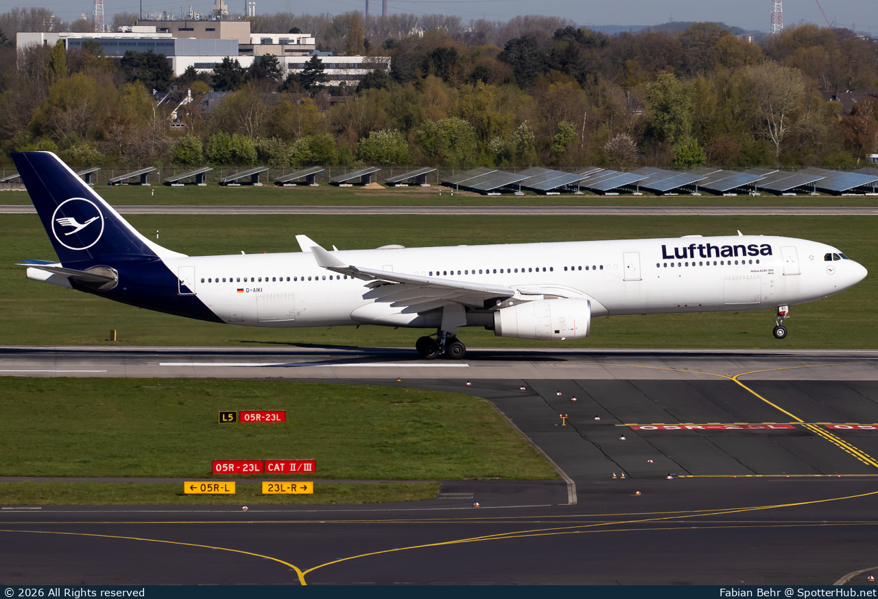 Photo of D-AIKI - Airbus A330-343 operated by Lufthansa
