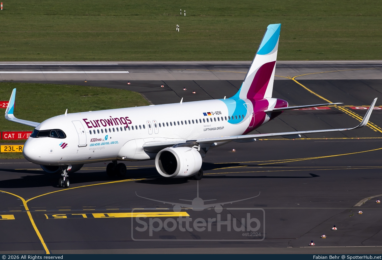 Photo of D-AENI - Airbus A320-251N operated by Eurowings