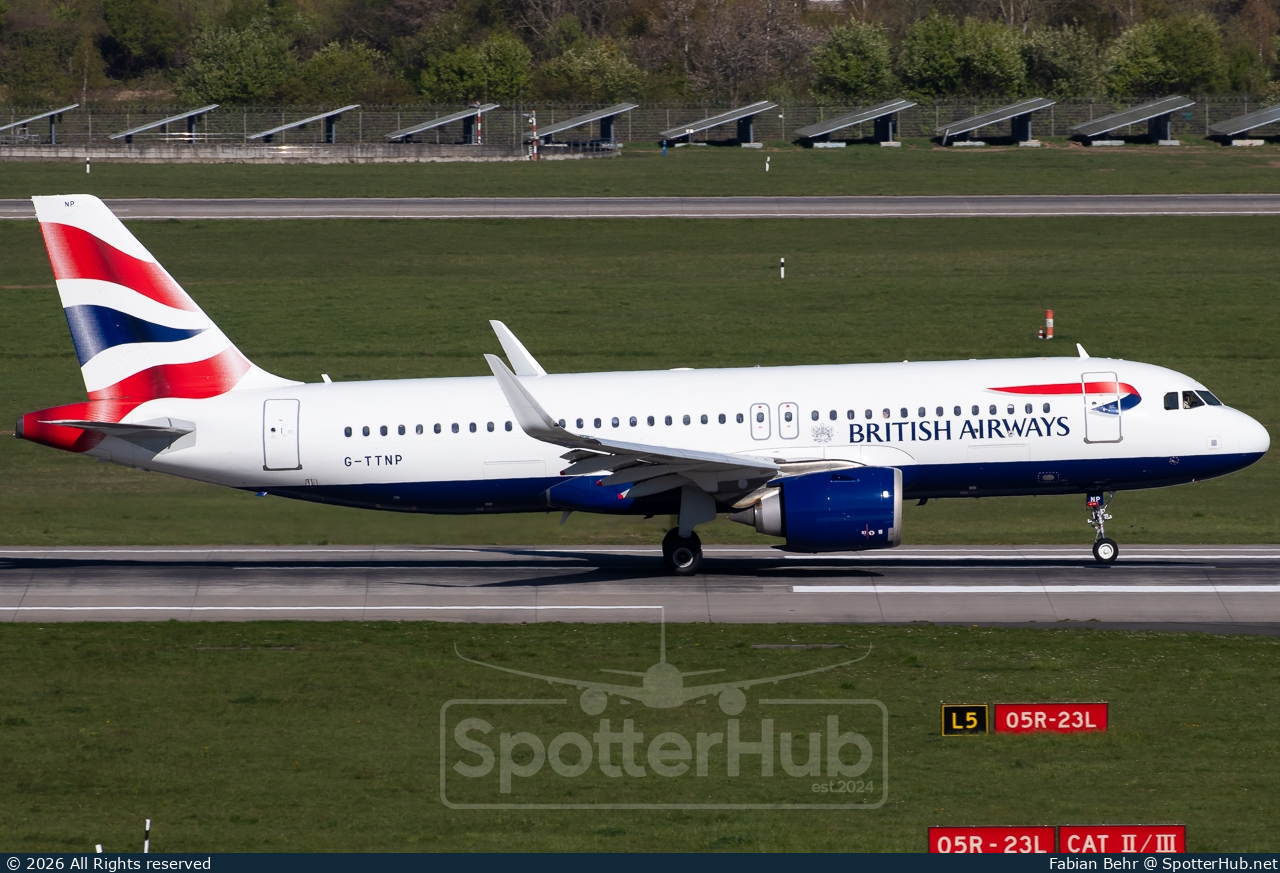 Photo of G-TTNP - Airbus A320-251N operated by British Airways