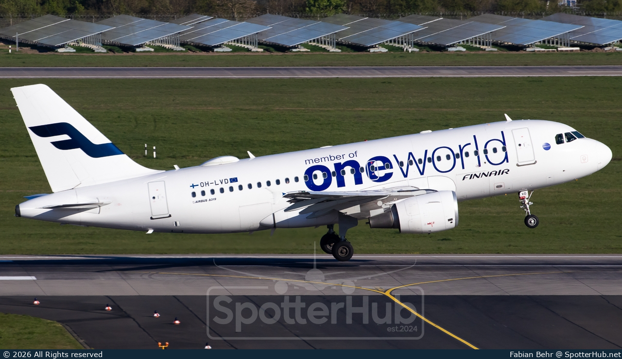 Photo of OH-LVD - Airbus A319-112 operated by Finnair
