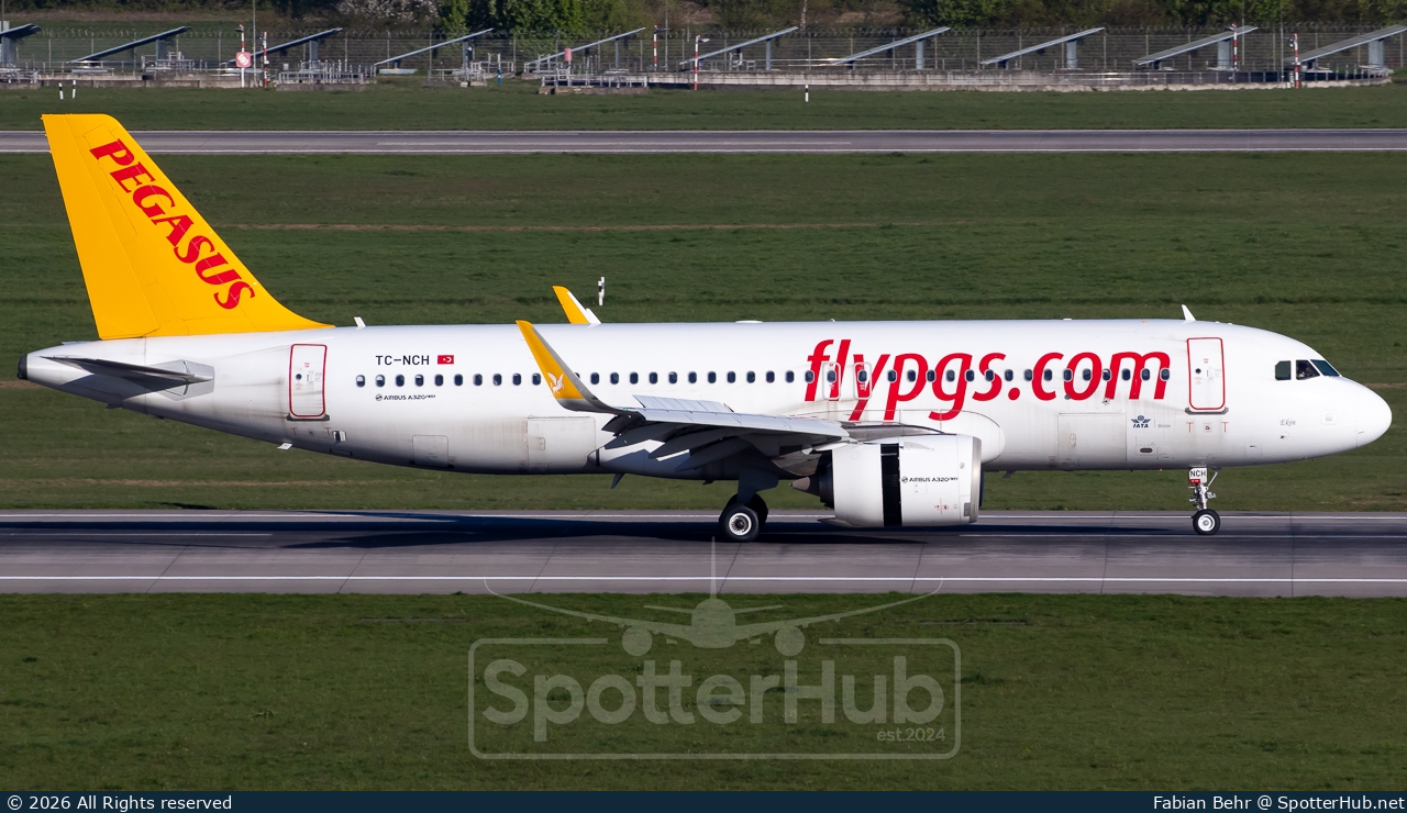 Photo of TC-NCH - Airbus A320-251N operated by Pegasus Airlines
