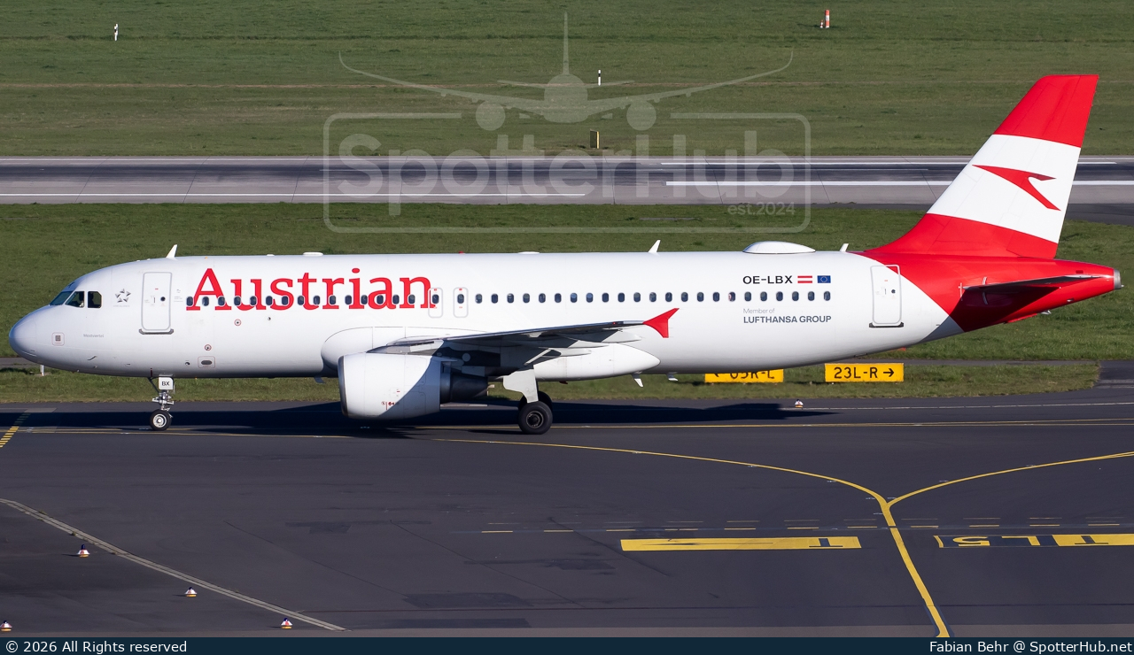 Photo of OE-LBX - Airbus A320-214 operated by Austrian Airlines