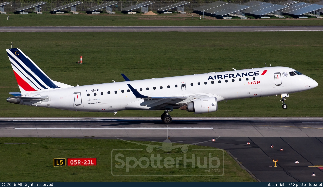 Photo of F-HBLB - Embraer ERJ-190LR operated by Air France HOP