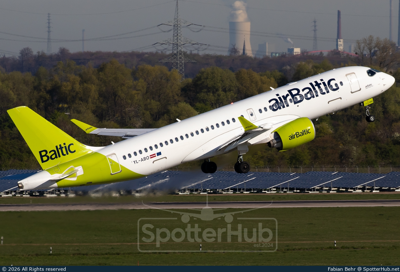 Photo of YL-ABO - Airbus A220-300 operated by airBaltic