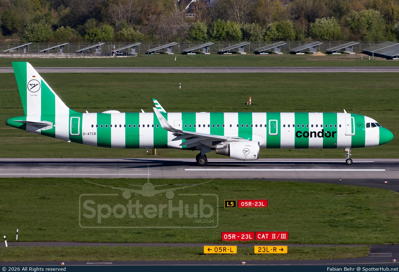 Photo of D-ATCB - Airbus A321-211 operated by Condor