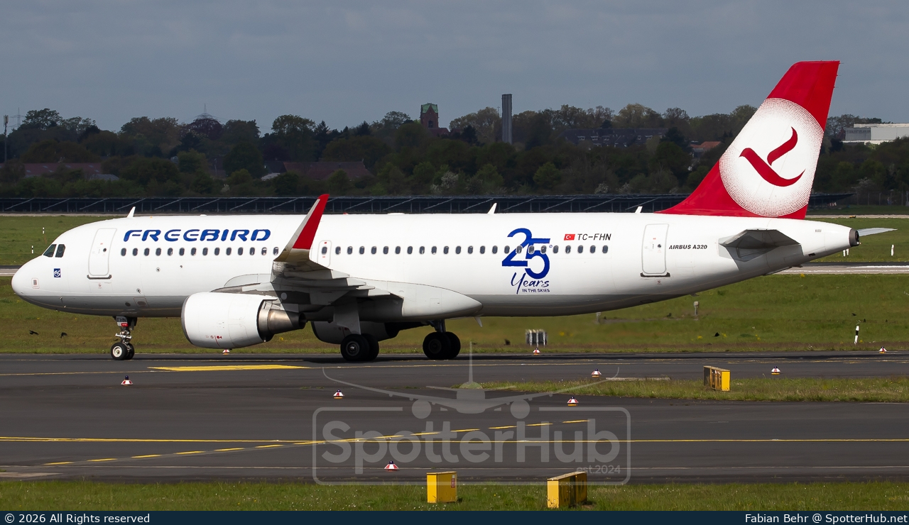 Photo of TC-FHN - Airbus A320-214 operated by Freebird Airlines