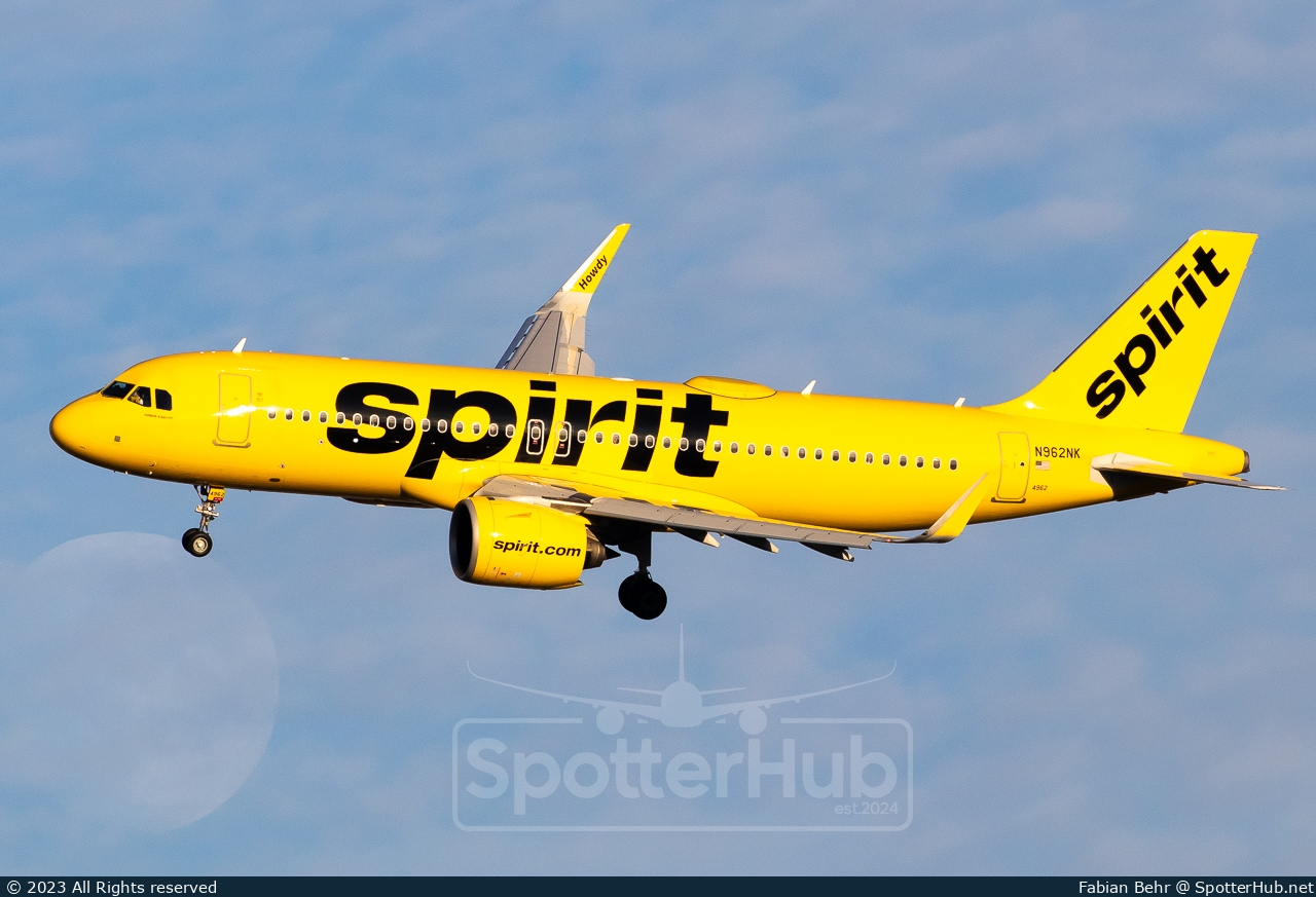Photo of N962NK - Airbus A320-271N operated by Spirit Airlines