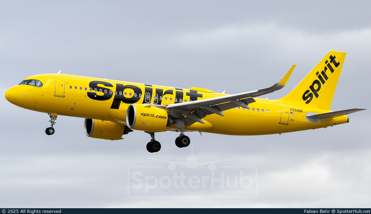 Photo of N994NK - Airbus A320-271N operated by Spirit Airlines