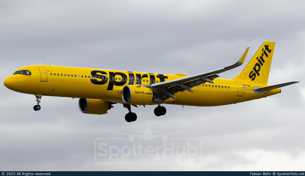 Photo of N717NK - Airbus A321-271NX operated by Spirit Airlines