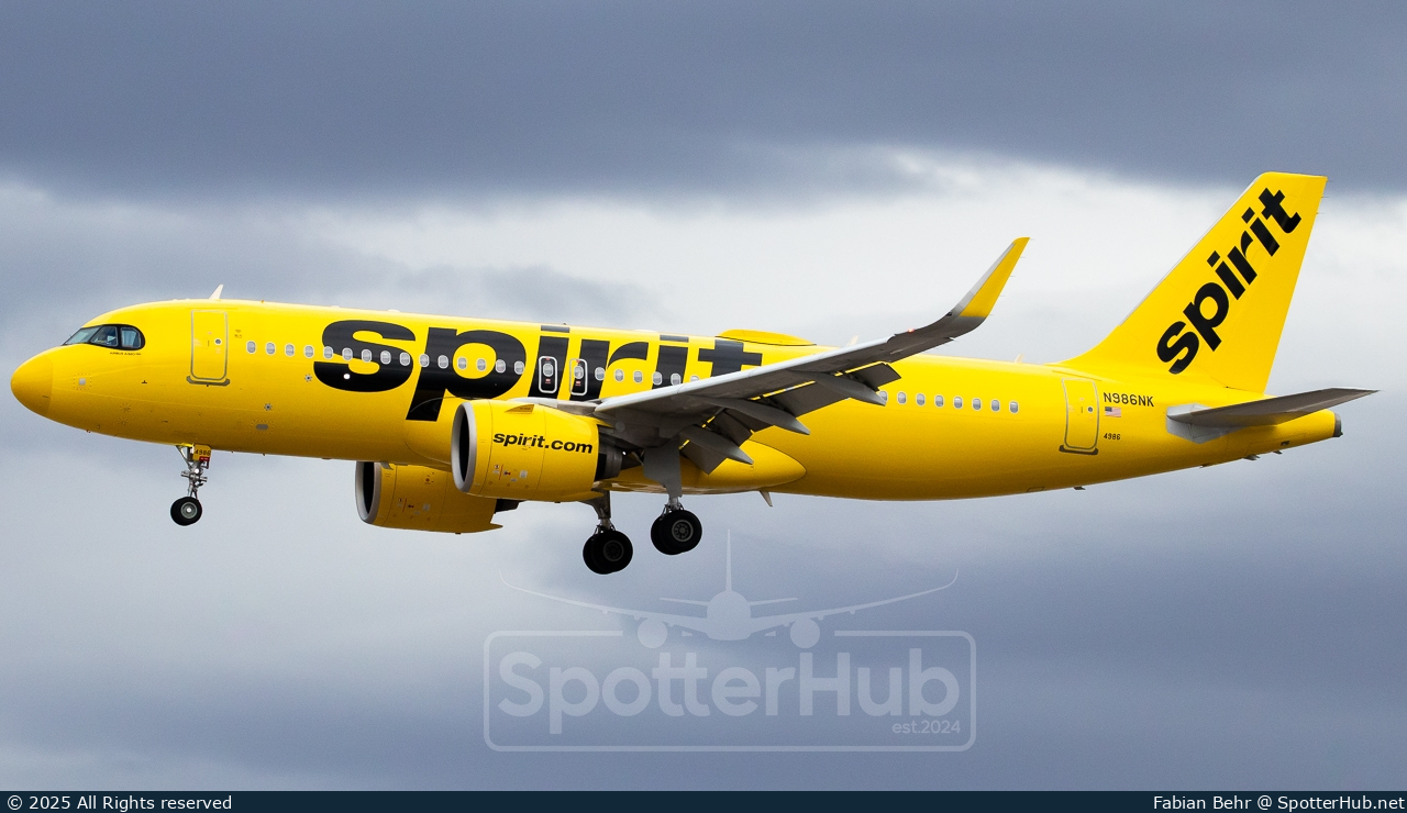 Photo of N986NK - Airbus A320-271N operated by Spirit Airlines