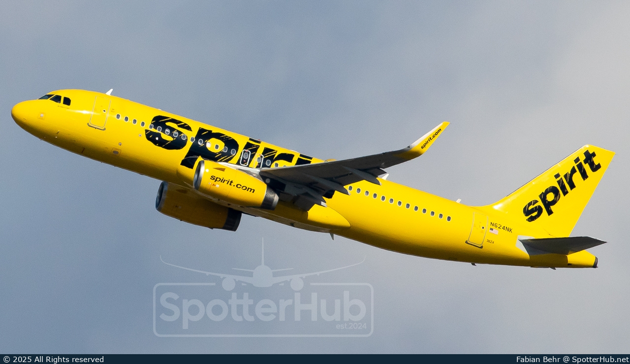 Photo of N624NK - Airbus A320-232 operated by Spirit Airlines