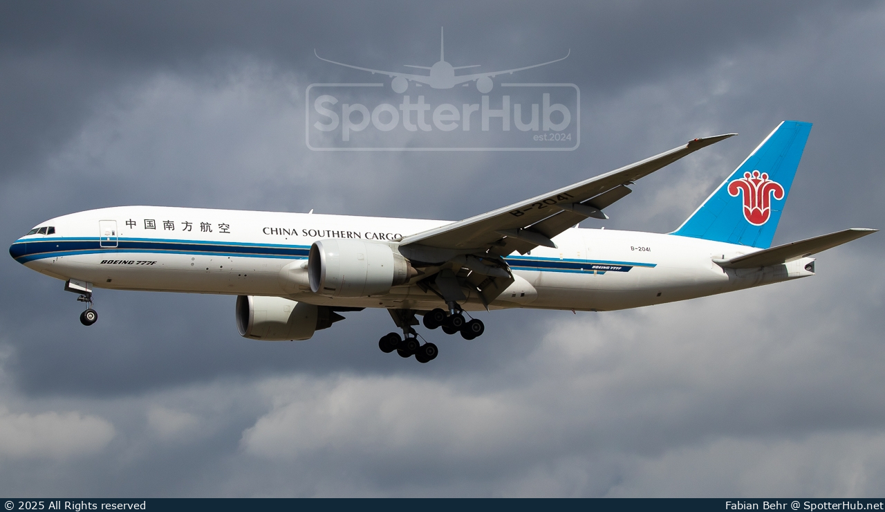 Photo of B-2041 - Boeing 777-F1B operated by China Southern Cargo
