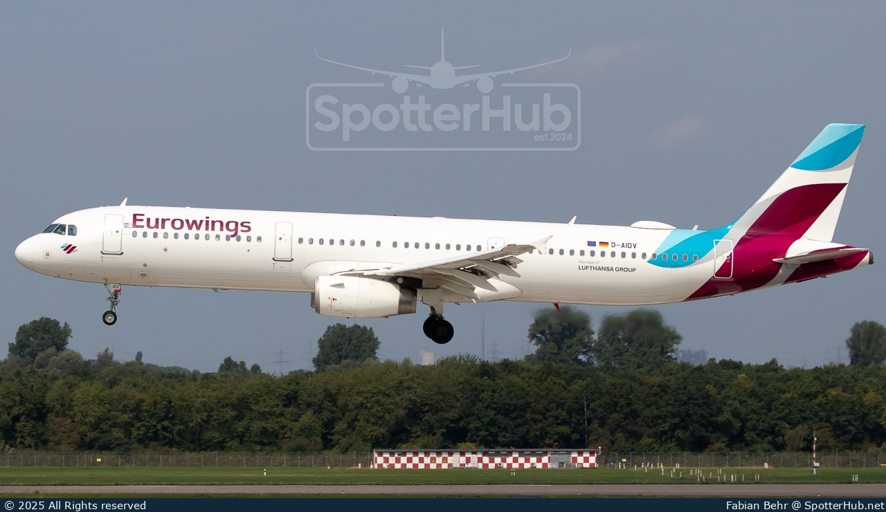 Photo of D-AIDV - Airbus A321-231 operated by Eurowings