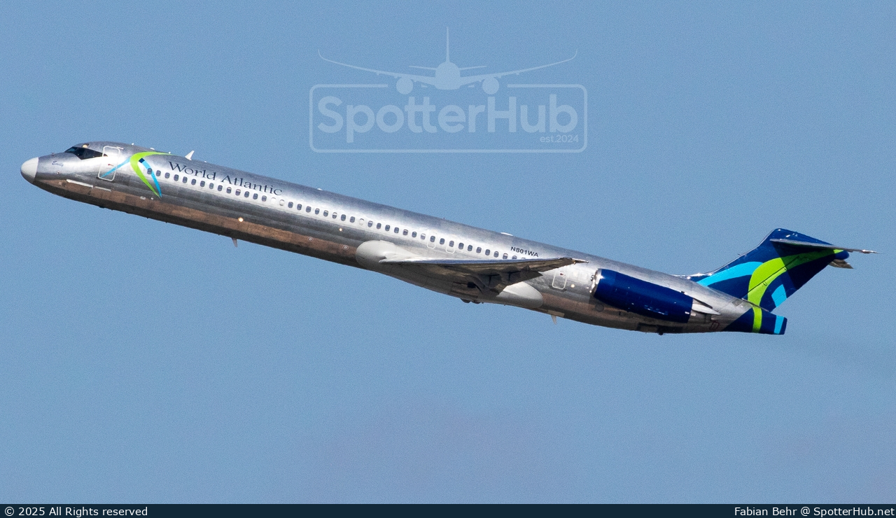 Photo of N801WA - McDonnell Douglas MD-83 operated by World Atlantic Airlines