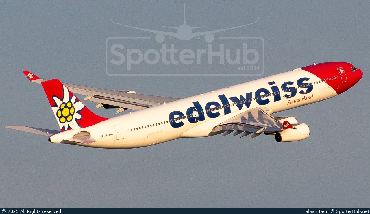 Photo of HB-JMG - Airbus A340-313 operated by Edelweiss Air