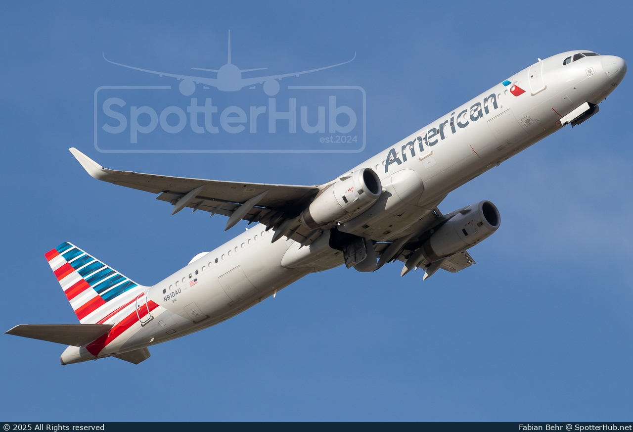 Photo of N910AU - Airbus A321-231 operated by American Airlines