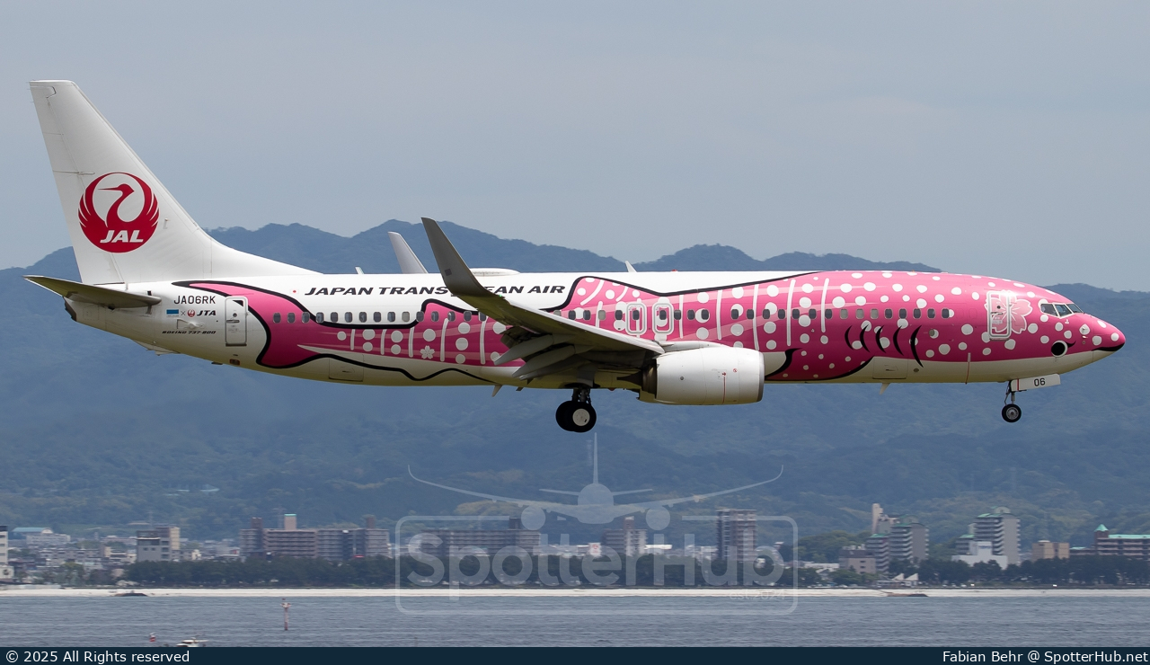 Photo of JA06RK - Boeing 737-8Q3 operated by Japan TransOcean Air