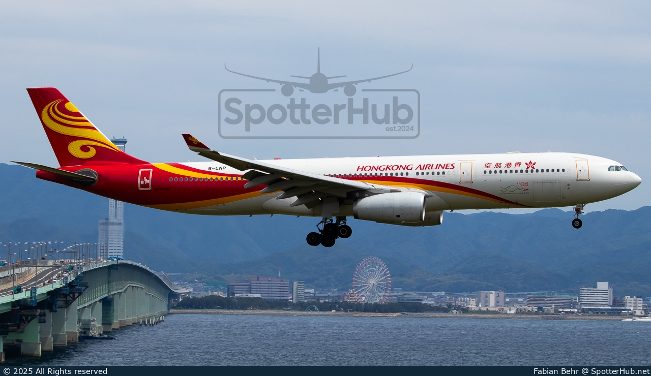 Photo of B-LNP - Airbus A330-343 operated by Hong Kong Airlines