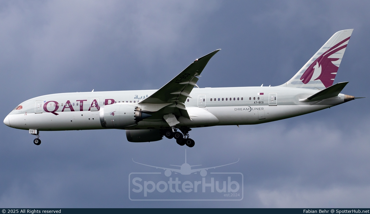 Photo of A7-BCQ - Boeing 787-8 Dreamliner operated by Qatar Airways