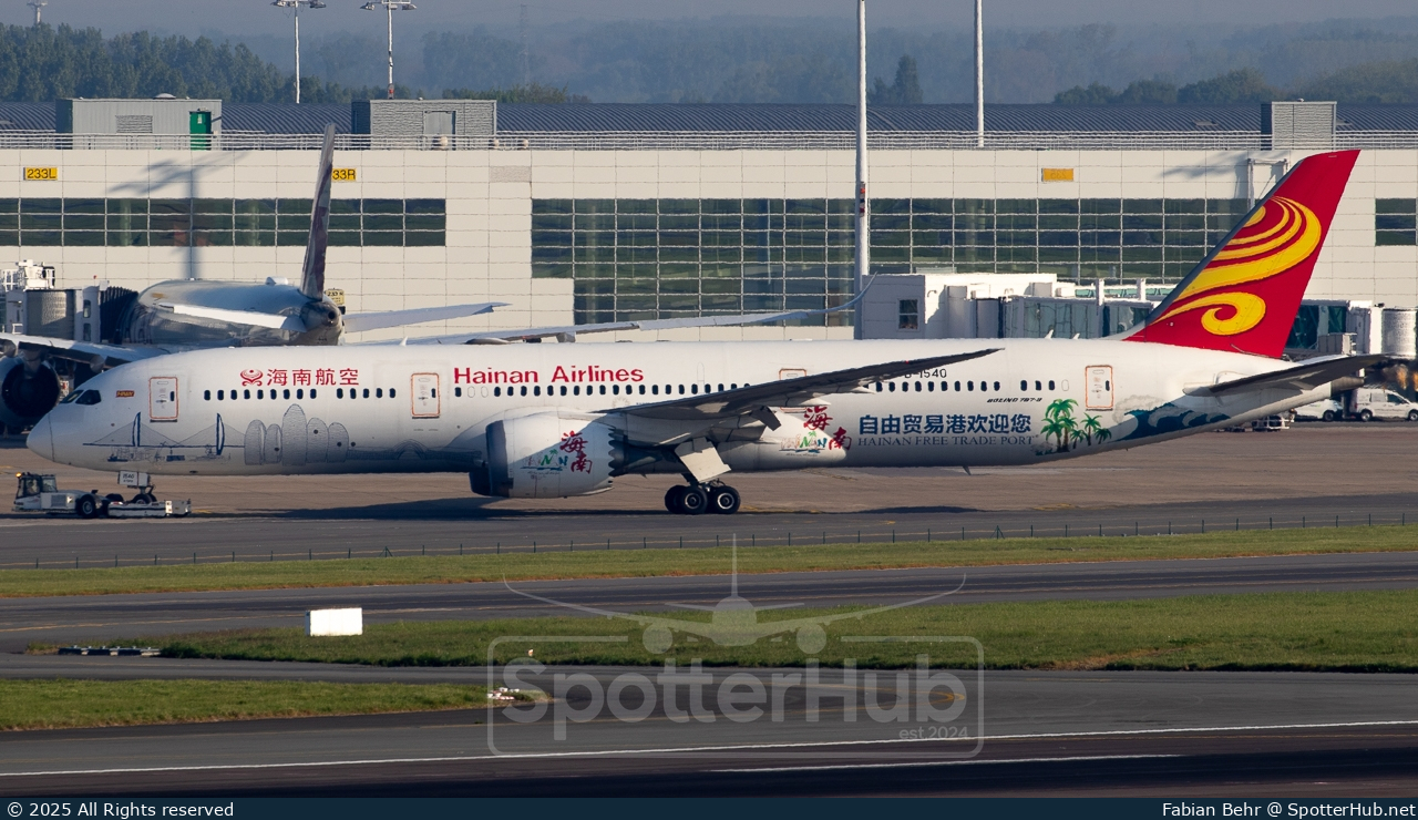 Photo of B-1540 - Boeing 787-9 Dreamliner operated by Hainan Airlines