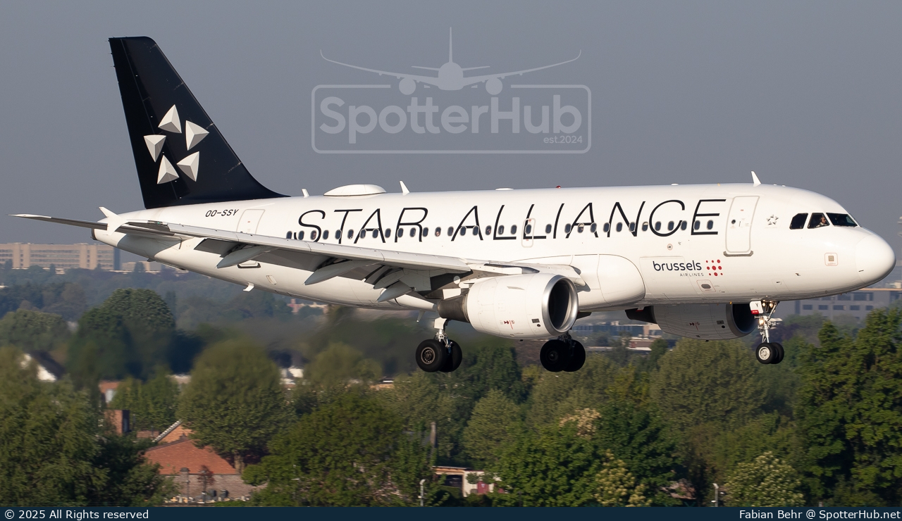 Photo of OO-SSY - Airbus A319-112 operated by Brussels Airlines