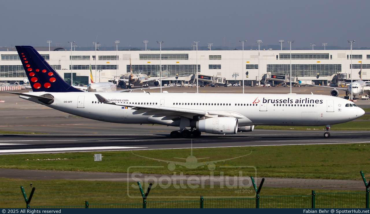 Photo of OO-SFF - Airbus A330-343 operated by Brussels Airlines