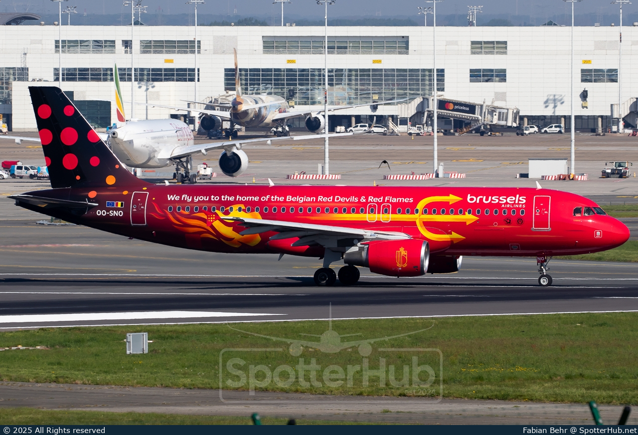 Photo of OO-SNO - Airbus A320-214 operated by Brussels Airlines
