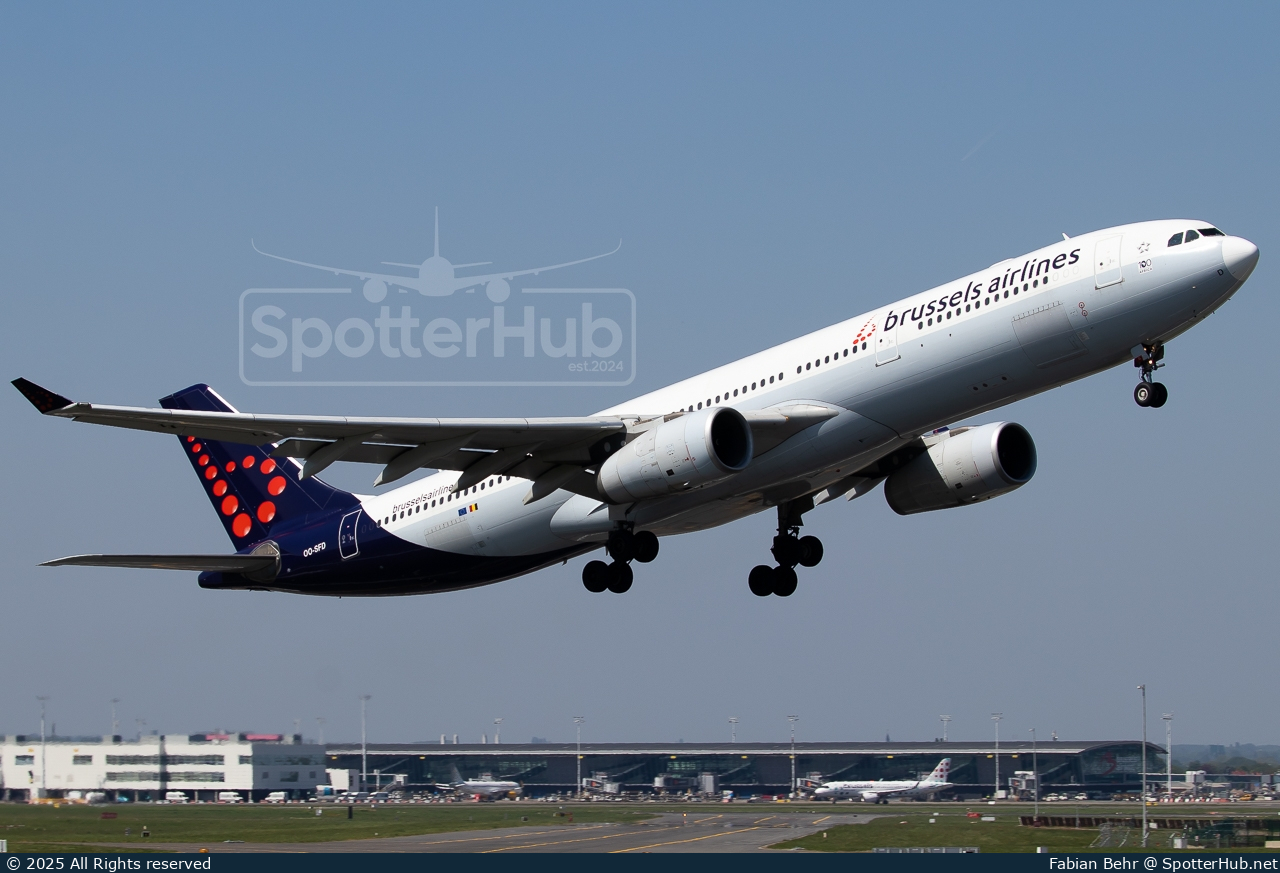 Photo of OO-SFD - Airbus A330-342 operated by Brussels Airlines