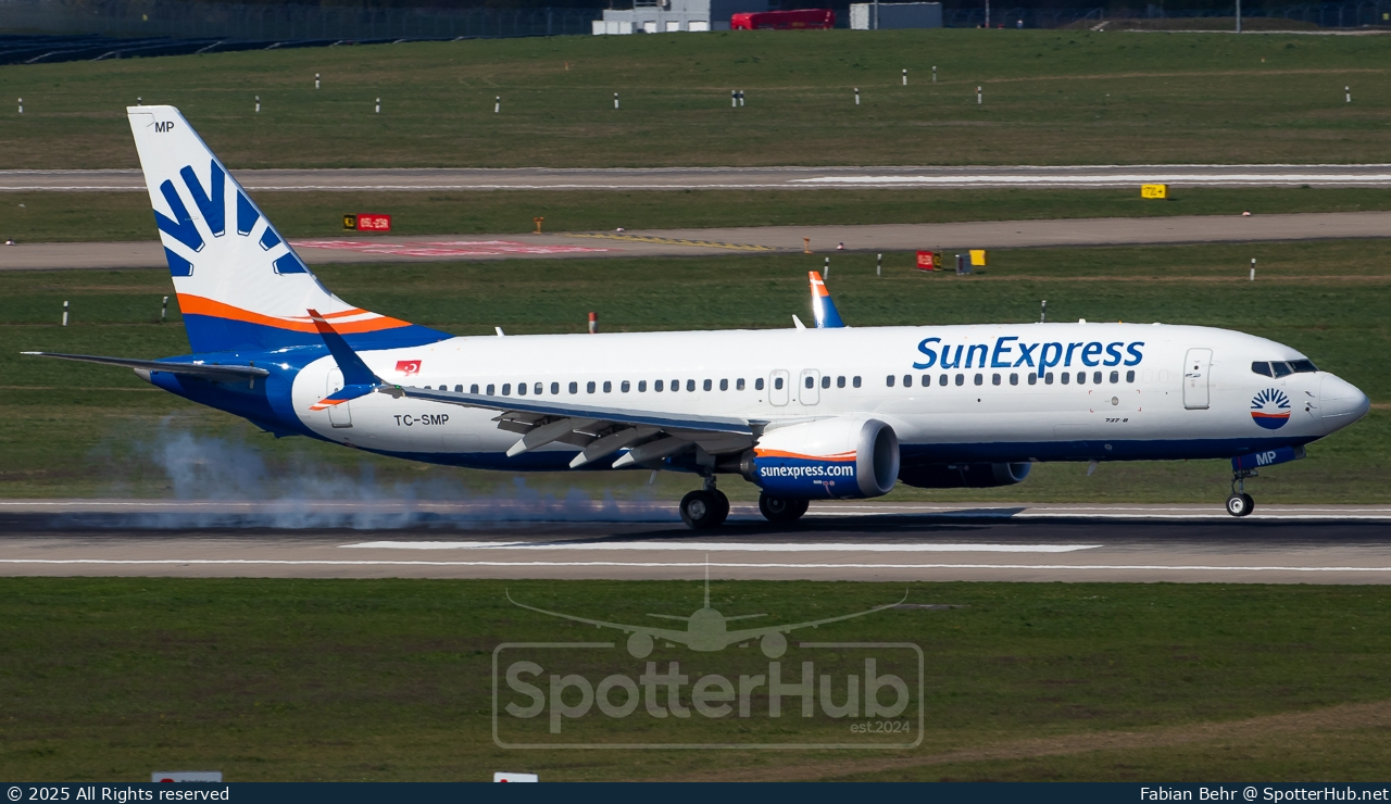 Photo of TC-SMP - Boeing 737 MAX 8 operated by SunExpress