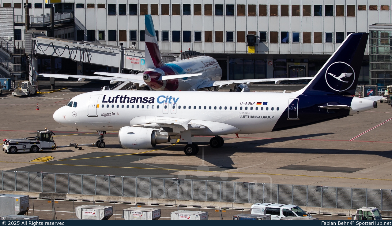 Photo of D-ABGP - Airbus A319-112 operated by Lufthansa City Airlines
