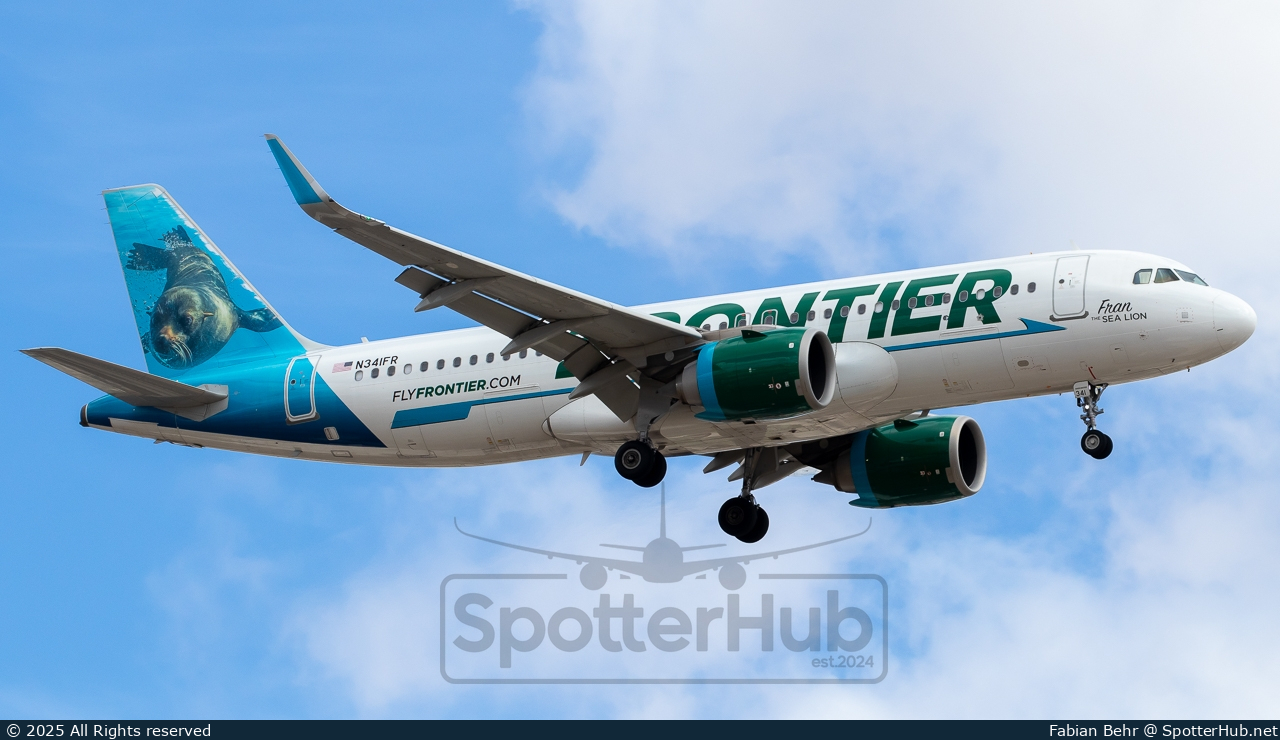 Photo of N341FR - Airbus A320-251N operated by Frontier Airlines