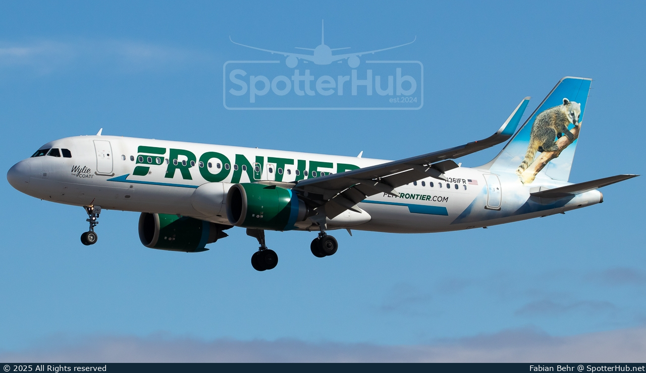 Photo of N361FR - Airbus A320-251N operated by Frontier Airlines