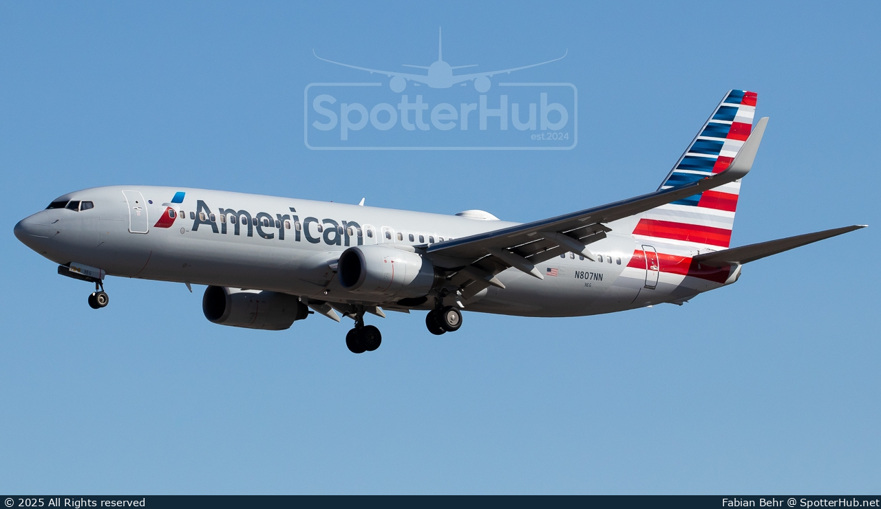 Photo of N807NN - Boeing 737-823 operated by American Airlines